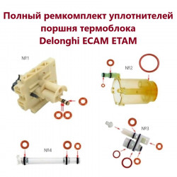 Полный ремкомплект для переборки поршня ECAM ETAM